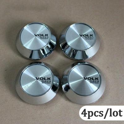 4 adet/grup VOLK Yarış Amblemi 65MM 68MM Araba Tekerlek Merkezi Hub Modifikasyon için Rozet Aksesuarları Caps Araba Tekerlek Göbeği Kapağı