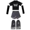 Girls' Trendy Street Jazz Dance Performance Costume for Kids