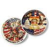 250th Anniversary Commemorative Coin Independence Day Founding Medal Challenge Coin Embossed Metal Coin Color Printed Badge