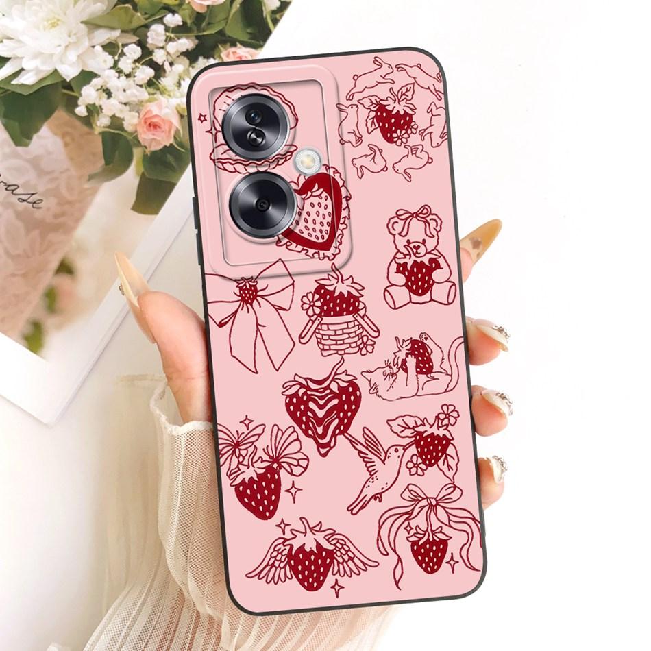 For OPPO A79 5G Cute Cat Flower Cartoon Phone Case For Oppo A79 CPH2553 CPH2557 Shockproof Soft Silicone Covers Bumper