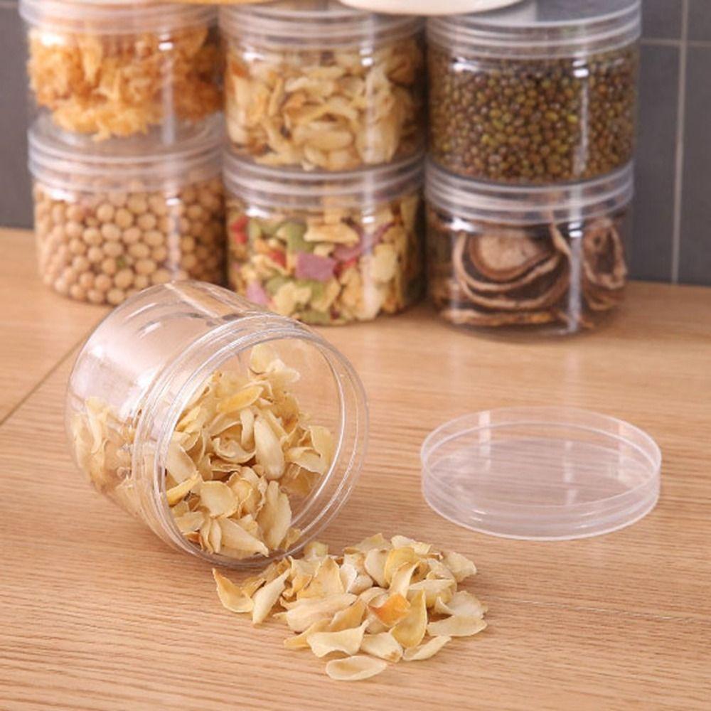 Plastic Food Spices Container Transparent Miscellaneous Grain Tank Candy Jewelry Jars  Cereal