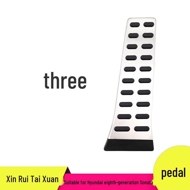 

Non-Slip Pedal Set for Hyundai Sonata 8th Gen: Throttle & Brake Modification Aluminum Alloy + Hard Rubber