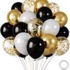 30-Piece Colorful Metal Sequin Balloon Set for Birthday Parties and Ceremonies