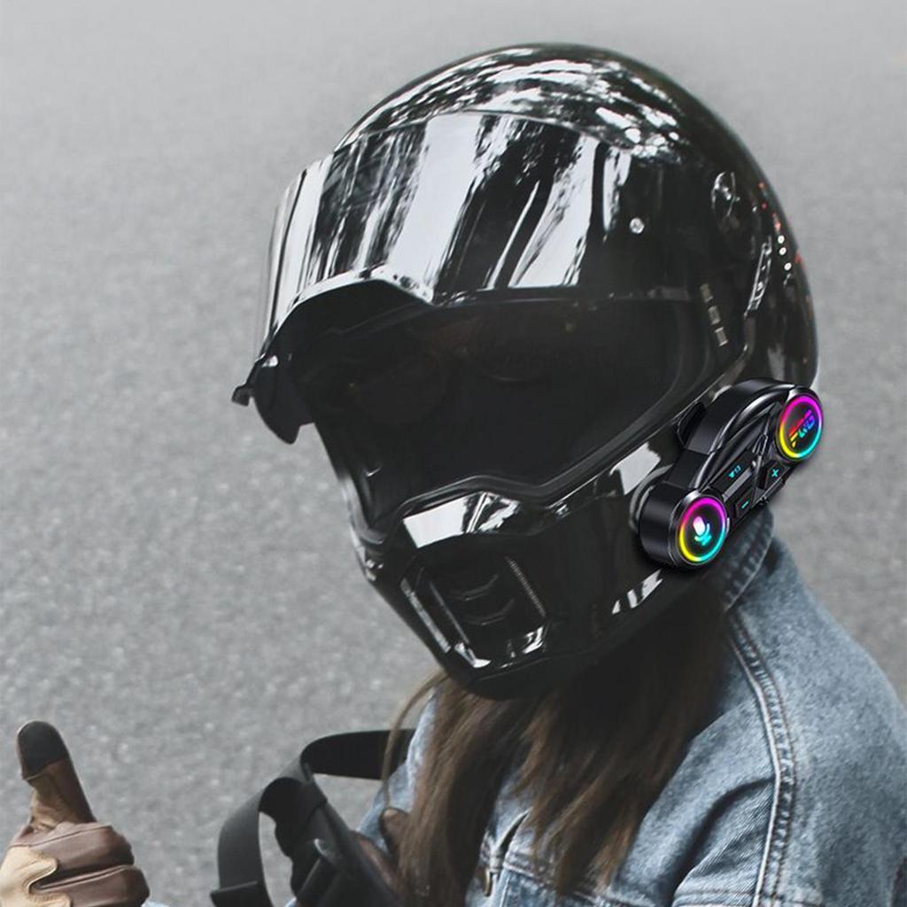 Motorcycle Helmet Headphones Wireless Motorcycle Headphones Noise Reduction Waterproof 800mAh Earbuds For Skiing Racing Touring