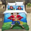 ONE PIECECartoon Monkey D. Luffy Bedding Set (duvet Cover and Pillowcases), Extra-large/large Size, Machine Washable, a Holiday