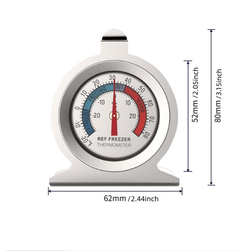 2 Pack Refrigerator Freezer Thermometer Large Dial Analog Thermometer