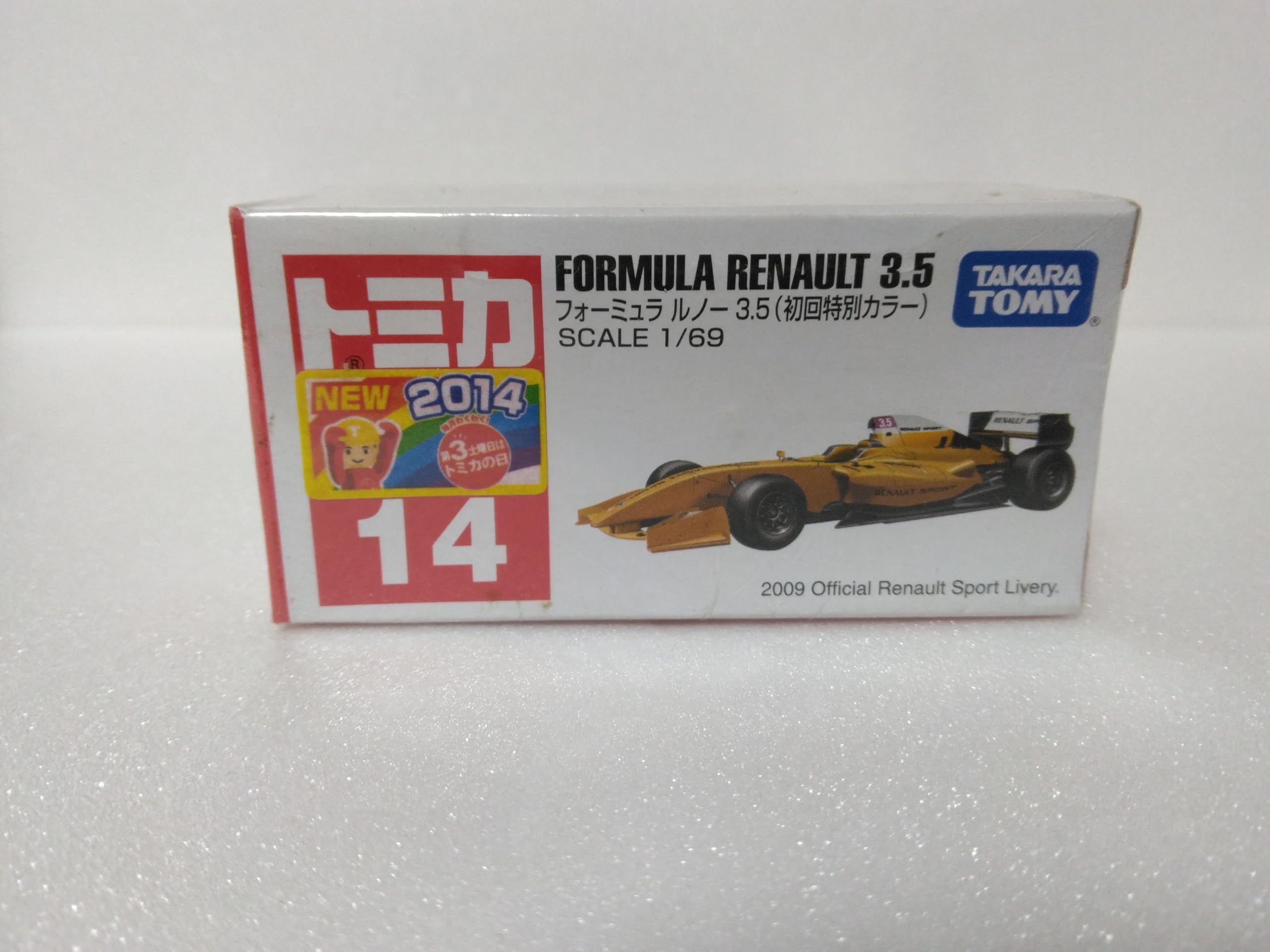 

Tomica Formula Renault 2009 масштаб литой с прозрачным кейсом 3.5 модель, 1/69 автомобиль, 2014,