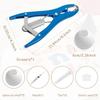 15Pcs DIY Stress Ball Kit Blank Pressure Ball Skin DIY Kit with Expander Tool Make Your Own Stress Toy for Adults Beginners