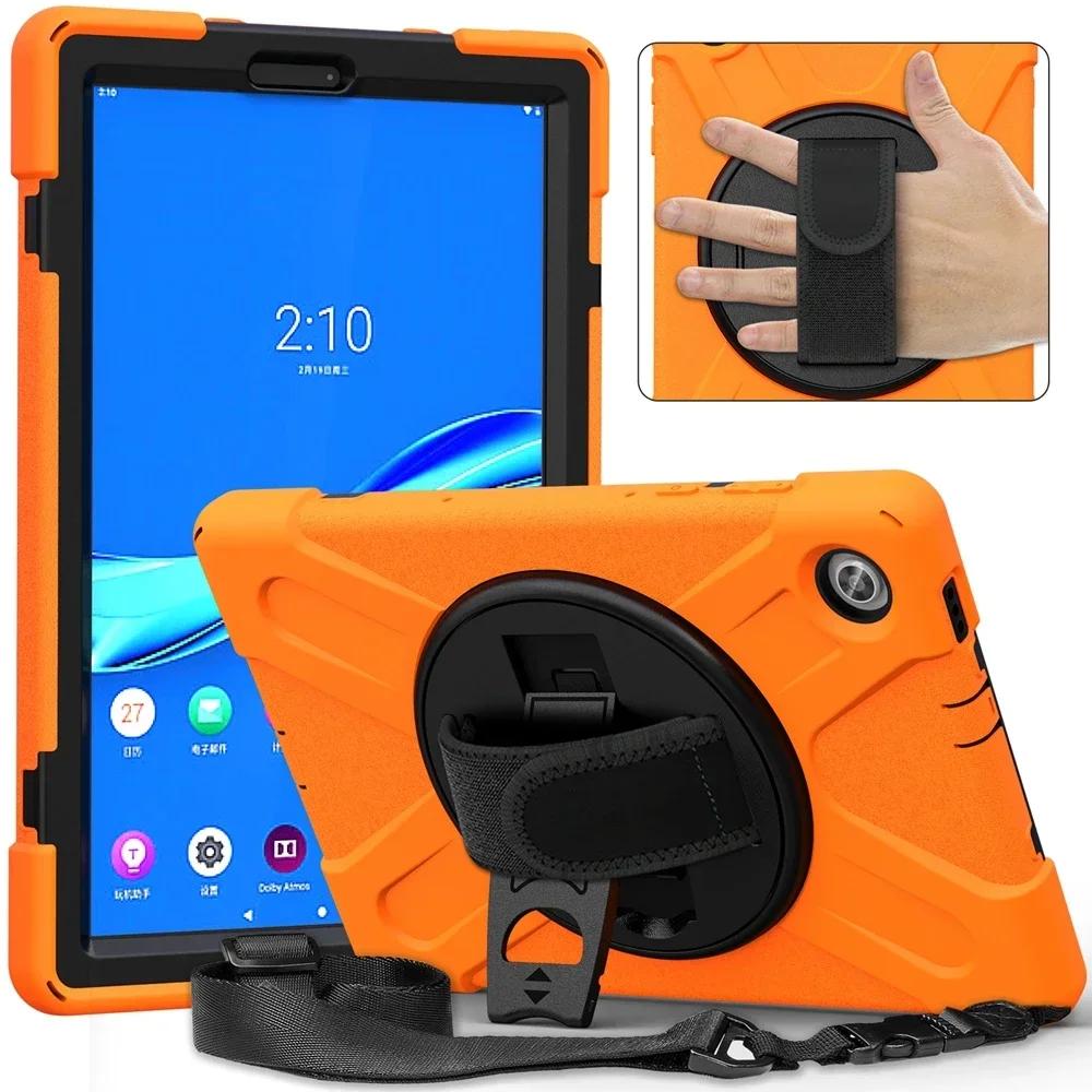 Pour étui Lenovo Tab M11 M10 HD Gen 2 TB-X306F 3ème Génération TB328FU M8 M9 Étui Silicone Sécurisé pour Enfants Housse Tablette M10 Plus TB-X606F X606X 10.3 TB125FU TB128FU orange