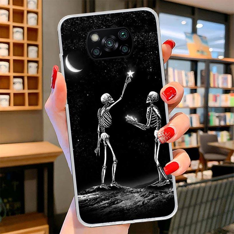 Anatomy Skeleton Heart Lovey Kiss Cover Phone Case For Xiaomi Poco F7 Ultra X7 X6 X5 Pro M7 Redmi 15C 15 13C 13 12C 12 10C 10 9A