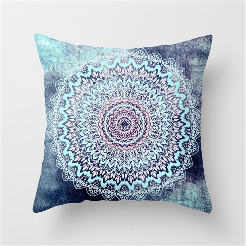 Geometric Cushion Cover Sofa Throw Pillow  Home Decoration Boho Mandala Flower