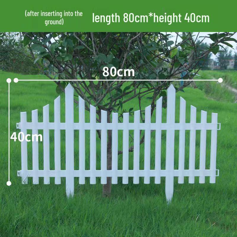 White PVC Fence: Indoor/Outdoor Garden Barrier and Decorative Guardrail