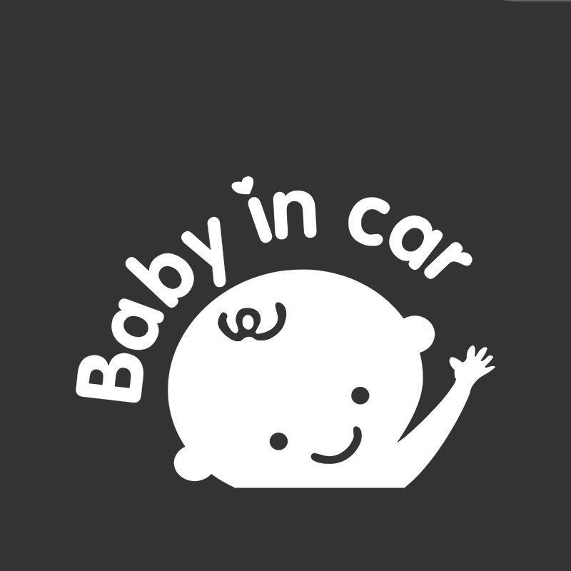 Baby On Board Car Sticker Bright Reflective Safety Warning Sign Waterproof Self-Adhesive for Rear Window Vehicle Drivers Alert