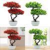 Artificial Bonsai Tree Small Fake Plant Realistic Plastic Desk Plant for Living Room Window Shop Display