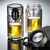 OLOEY Double-Layer Glass Tea Infuser Bottle