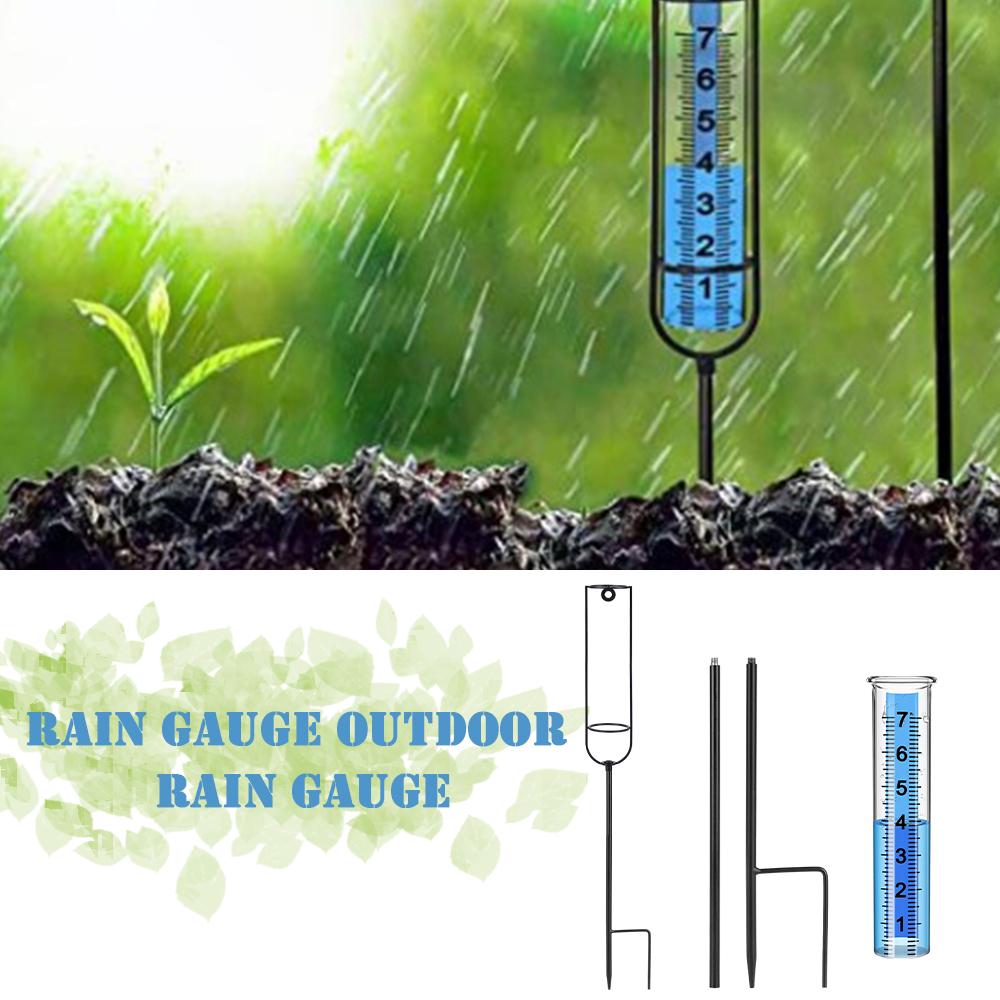 Outdoor Plastic Rainwater Gauge Easy Installation Rainwater Measurer For Patios