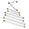 Linkage Pull Rod Tie Rod Kit for Axial SCX24 C10 1 24 RC Car Shell Parts Suspension LinkSilver