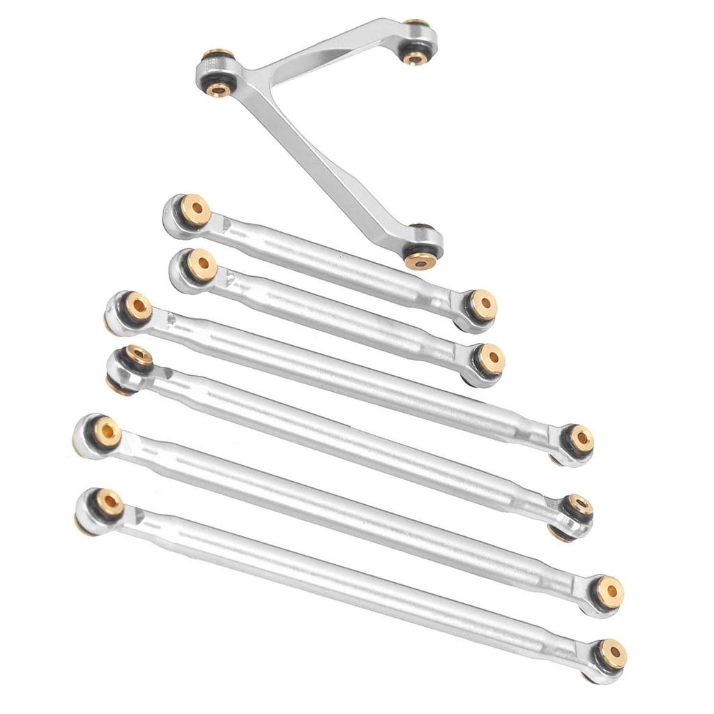Linkage Pull Rod Tie Rod Kit for Axial SCX24 C10 1 24 RC Car Shell Parts Suspension LinkSilver