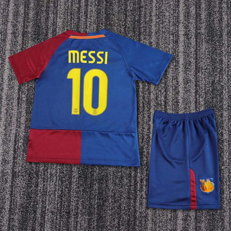 Klassisches Retro-Fußballtrikot Barcelona Kaiser M Thailändischer Kinderanzug Retro-Kinderanzug