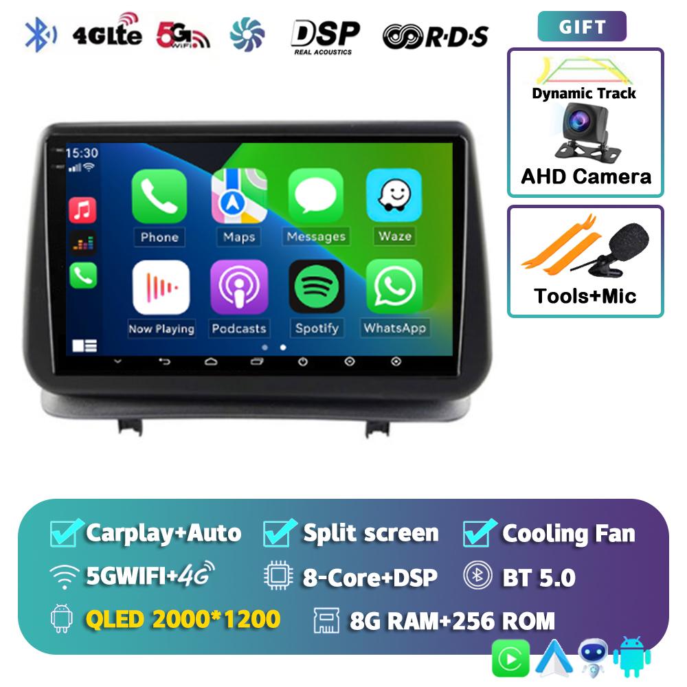 Android 14 Carplay Auto For Renault Clio 3 CLIO 3 2005 - 2014 Car Radio Multimedia Navigation GPS Player Stereo WiFi+4G BT DSP