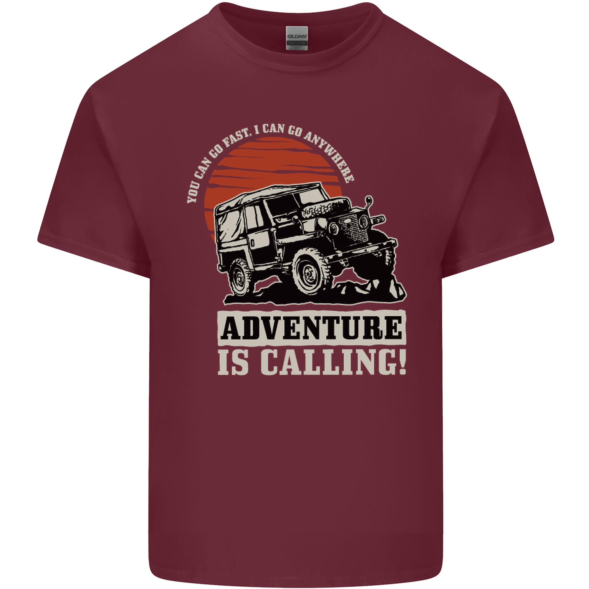 Adventure Is Calling 4X4 Off Roading Road Unisexs Light Cotton TShirt S