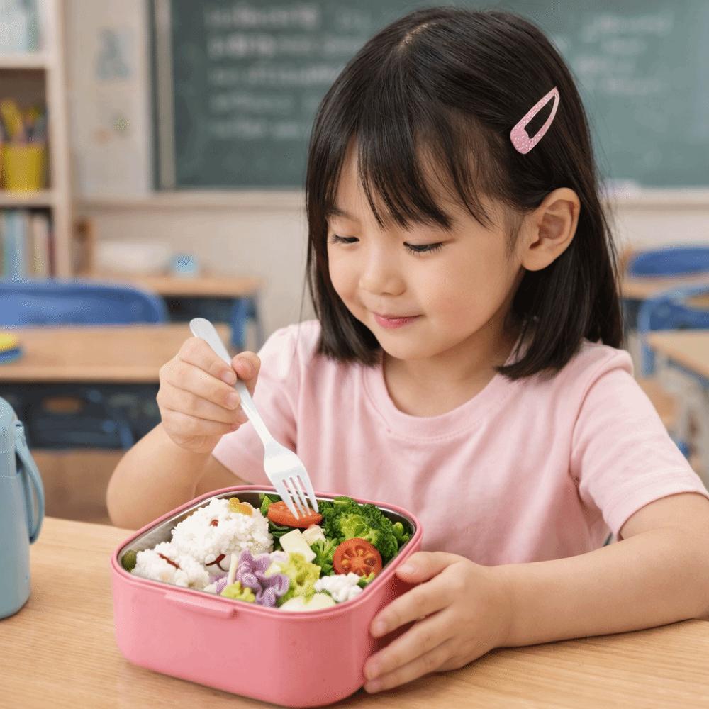 Stainless Steel Food Container Leak-Proof Portable Lunch Box  For Children Workers