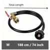 Propane Tank Refill Adapter Kit 3Ft Hose With Safety Shutoff Valve Fill 1Lb Bottles From 20Lb Kitchen Accessaries