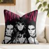 MManeskin Rock Band Cushion Cover Eco Linen Pillow Case DoubleSided Print Breathable Durable Zipper Home Decor Gift