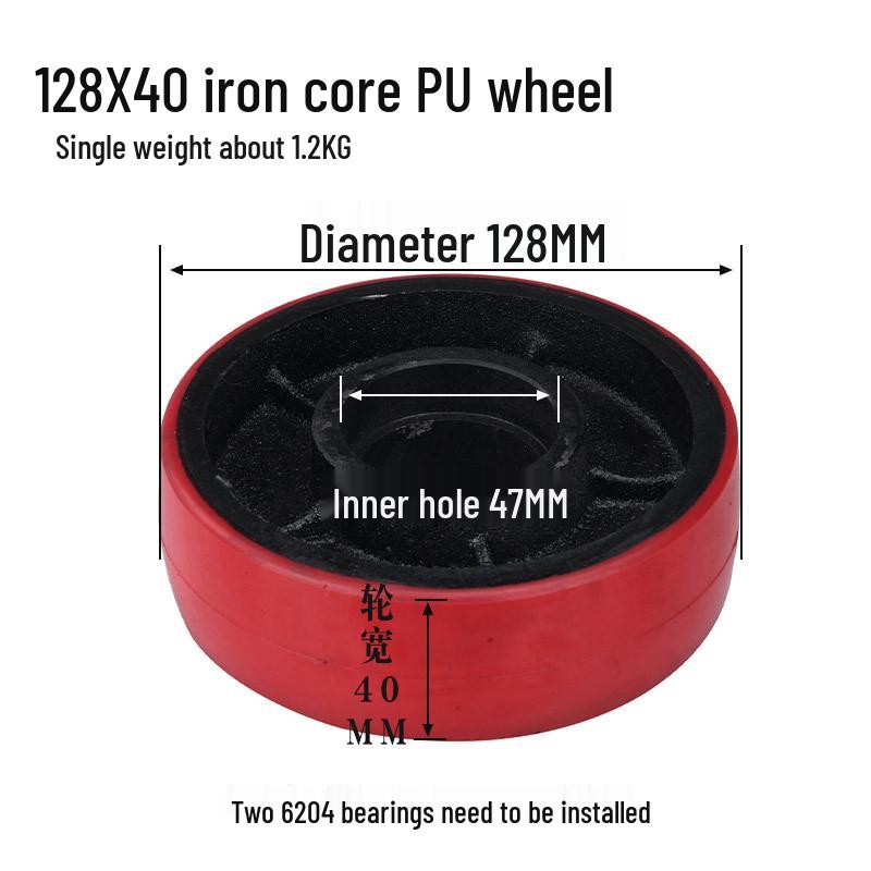 Transpalet Hidraulic Roți Nailon și Miez de Fier Accesorii Stivuitor PU