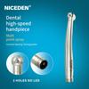 Niceden Dental 4 Water Spray 4 Anti-retraction Design Dental High Speed Handpiece Air Turbine Standard Push 2/4Hole