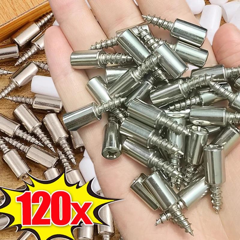 Self Tapping Screw Layer Plate Holder Wardrobe Septum Brackets Fixed Screws Shelf Support Pegs With Non-Slip Sleeves Wholesale
