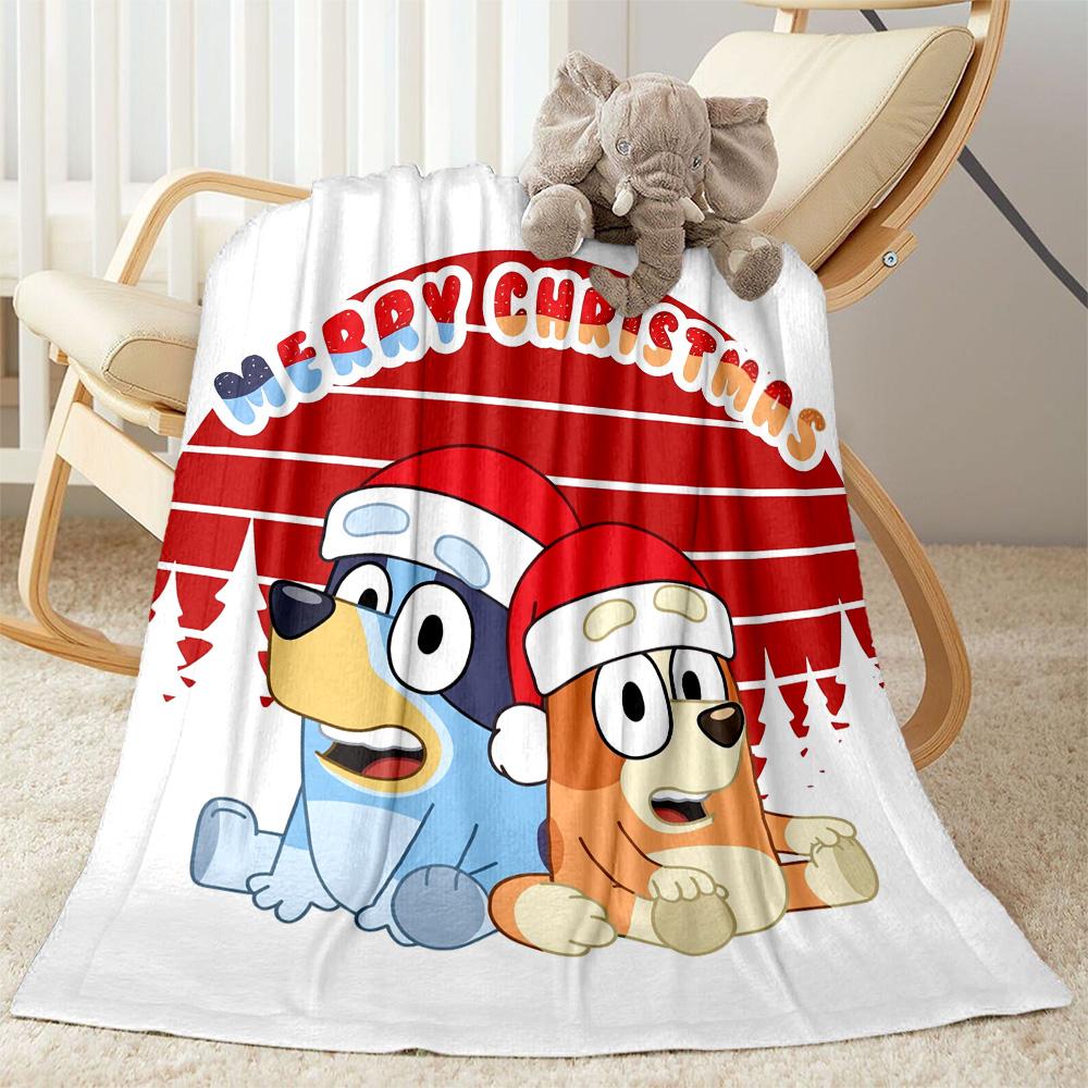 Bluey Friends Adventure Blanket Soft & Cozy Perfect for Picnics Office Bed for All Occasions Modern Style Unique Gift for Family and Friends Camping