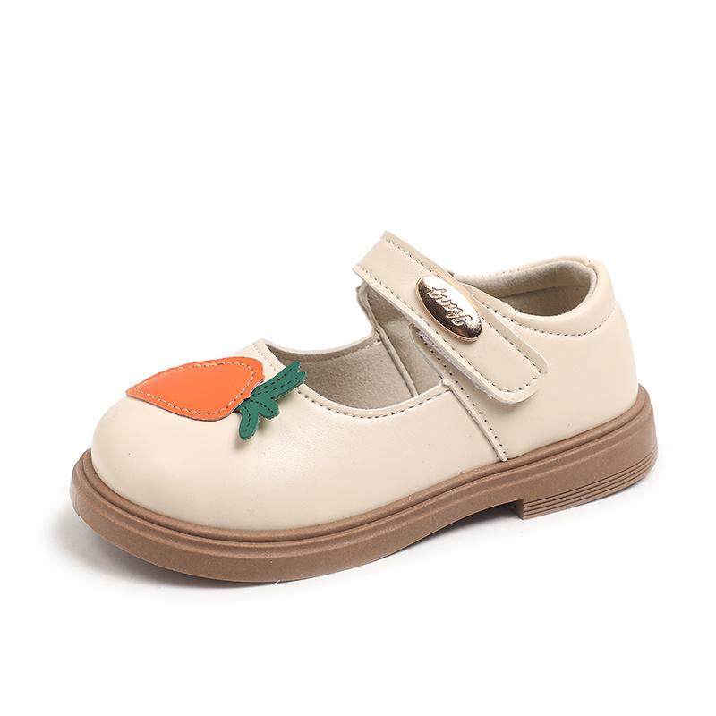 Girls' leather shoes 2025 spring and autumn new children's soft-soled princess shoes girls' baby single shoes cute rabbit toddler shoes tide
