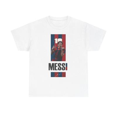 Lionel Messi Barcelona #10 Vintage Retro Foto Grafik T-Shirt, Unisex Oversized Streetwear, Fußballfan Geschenk