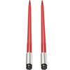 VEVOR Pair Hay Spear 39" Bale Spear 3000 lbs Capacity, Bale Spike Quick Attach Square Hay Bale Spears 1 3/4", Red Coated Bale Forks