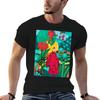 Japanese Princess In Flower Garden Tshirt Classic Crew Neck Cotton Tshirt