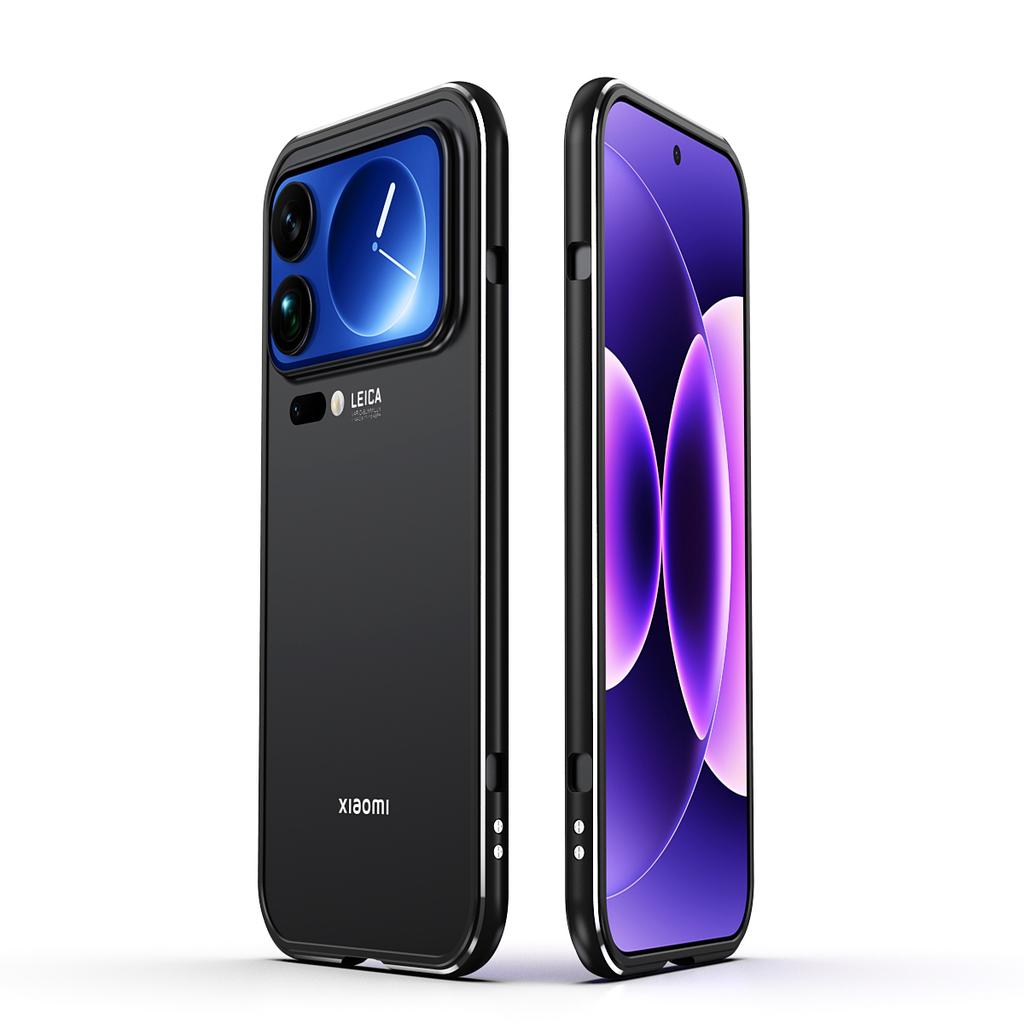 Pro Xiaomi 17 Pro Max Nárazuvzdorný kryt Ochrana čočky Dvoubarevný kovový rám Kryt telefonu se šroubovacím zámkem