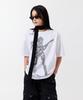 ODDSTUDIO Pixel Rock Star Graphic Oversized T-Shirt - White