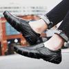 Mode Herren Retro Lederschuhe Slipper Mode Grace Dicke Sohle Loafer Herrenmode Schwarz Formal Business Luxus Freizeitschuhe Herren