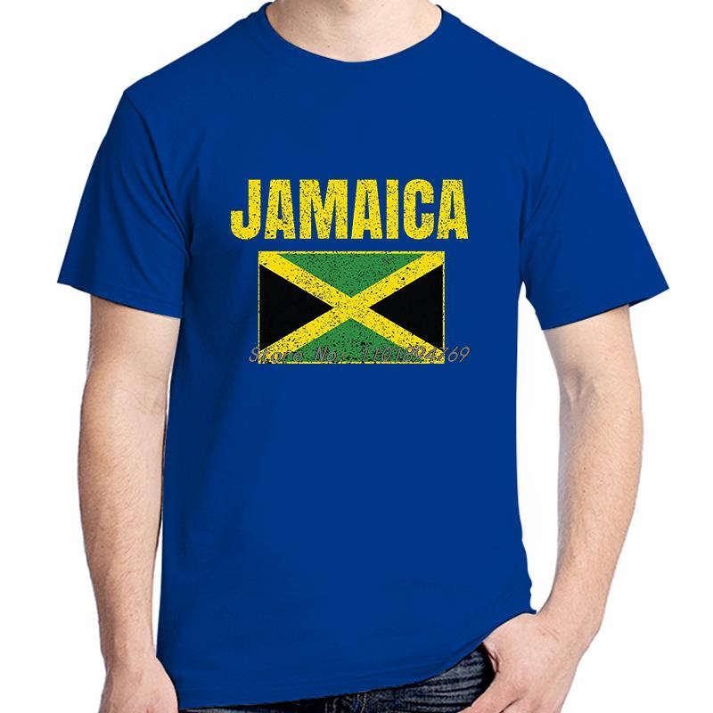 Jamaican Flag Vintage Jamaica Country Gift T Shirt Unisex 100 Cotton Graphic T Shirts Tees Tops Short Sleeve Tshirt Unisexs Clothes