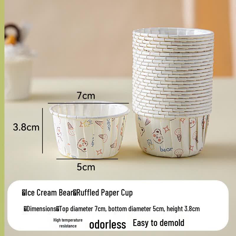 Crimped Edge Cupcake Baking Liners