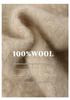 2025 A/W Women's Pure Wool Cable Knit Pullover: Round Neck, Rolled Hem, Seven-Stitch, Thickened Long Sleeve Sweater.