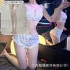 Sexy underwear small floral contrasting lace splicing sexy low-cut pure desire suspender hip lace lace
