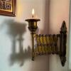 Modern Retractable Taper Candleholder Sconce With Adjustable Length Design For Wall Mount Decorations And Special Event