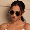 1Pc Women Metal Geometric Personality Hot Girl Style Classic Fashion Glasses For Rave Party Street-Photography Musical Festival