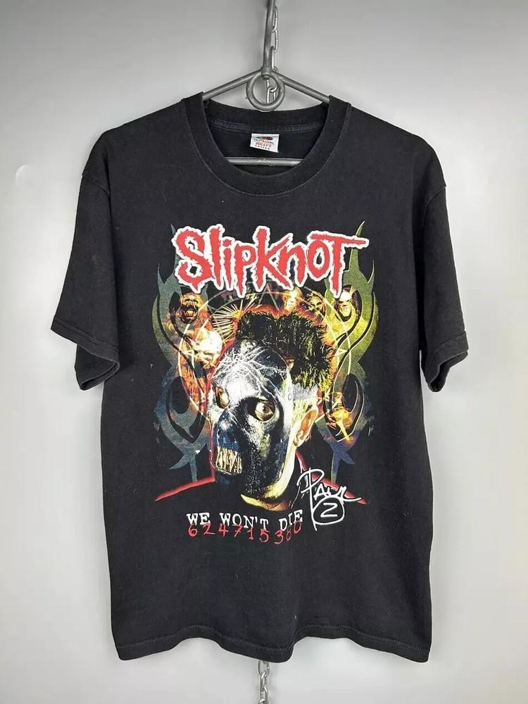 

Slipknot We Won#039t Die Band Short Sleeve Black Unisex Tshirt For Men Women S5XL Unisex T-Shirt XXXXL