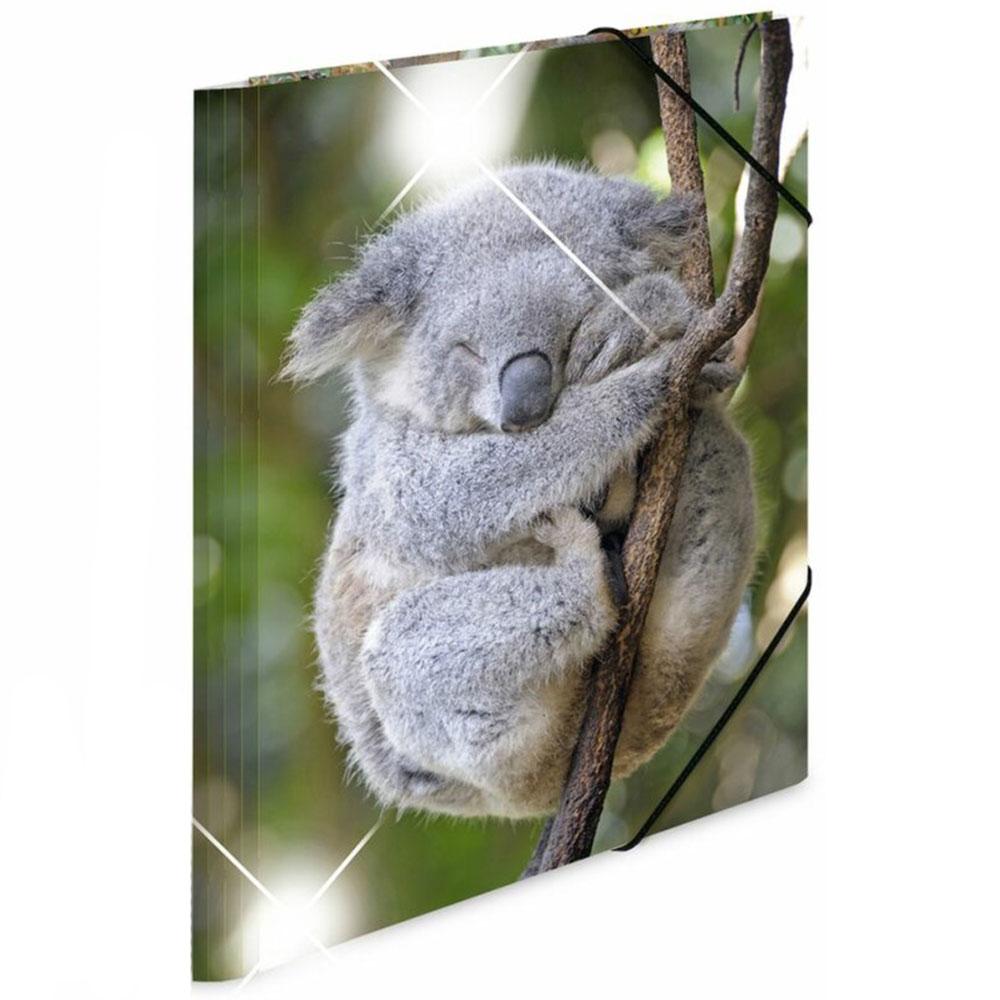 Herma Elasticated Glossy PP Folder A3 Animals (Koala)