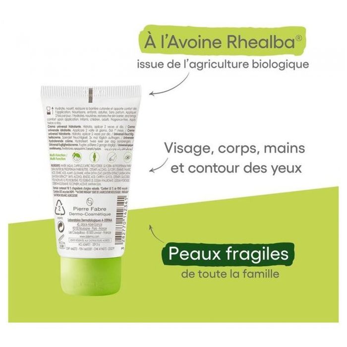 A-Derma Les Indispensables Crème Universelle Hydratante 50ml