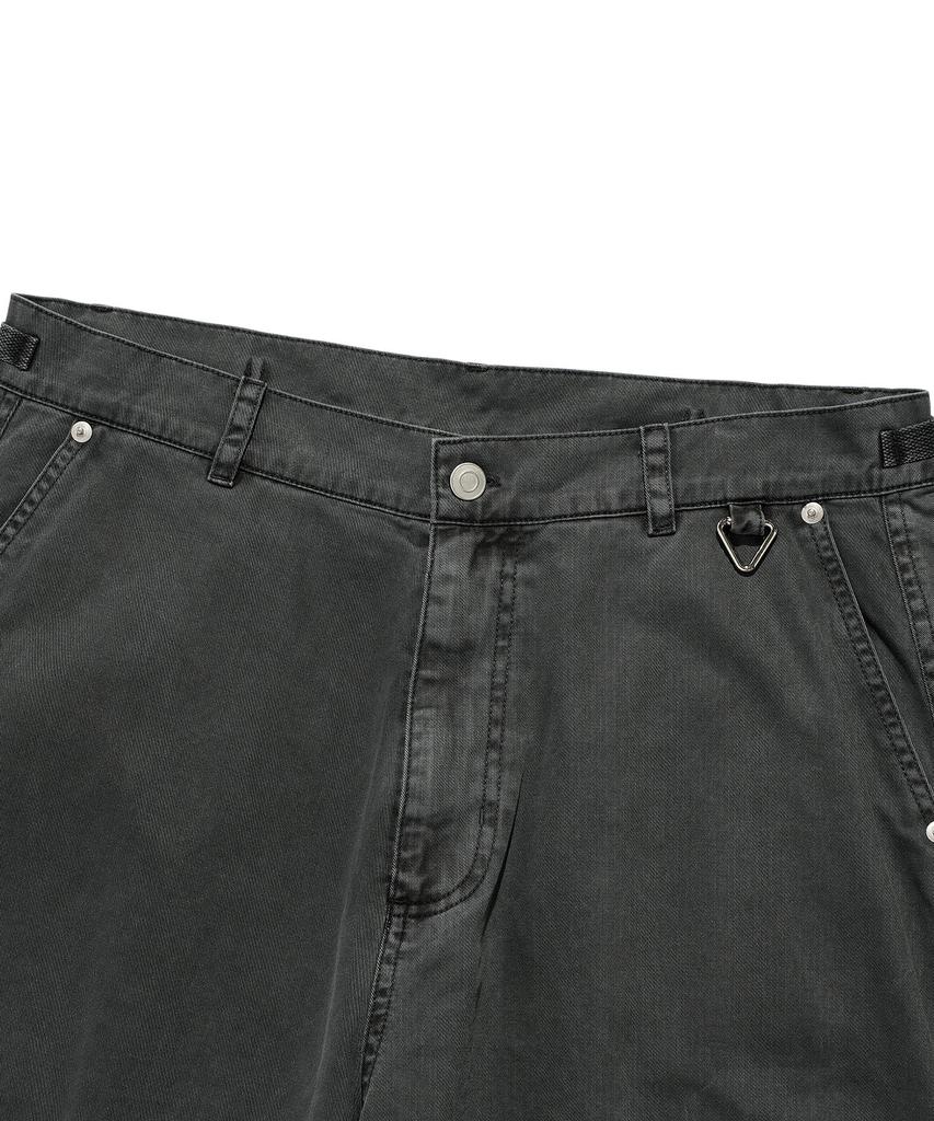 ISTKUNST Washed Cargo Wide Pants_Black(Ik2Esmpa10A)