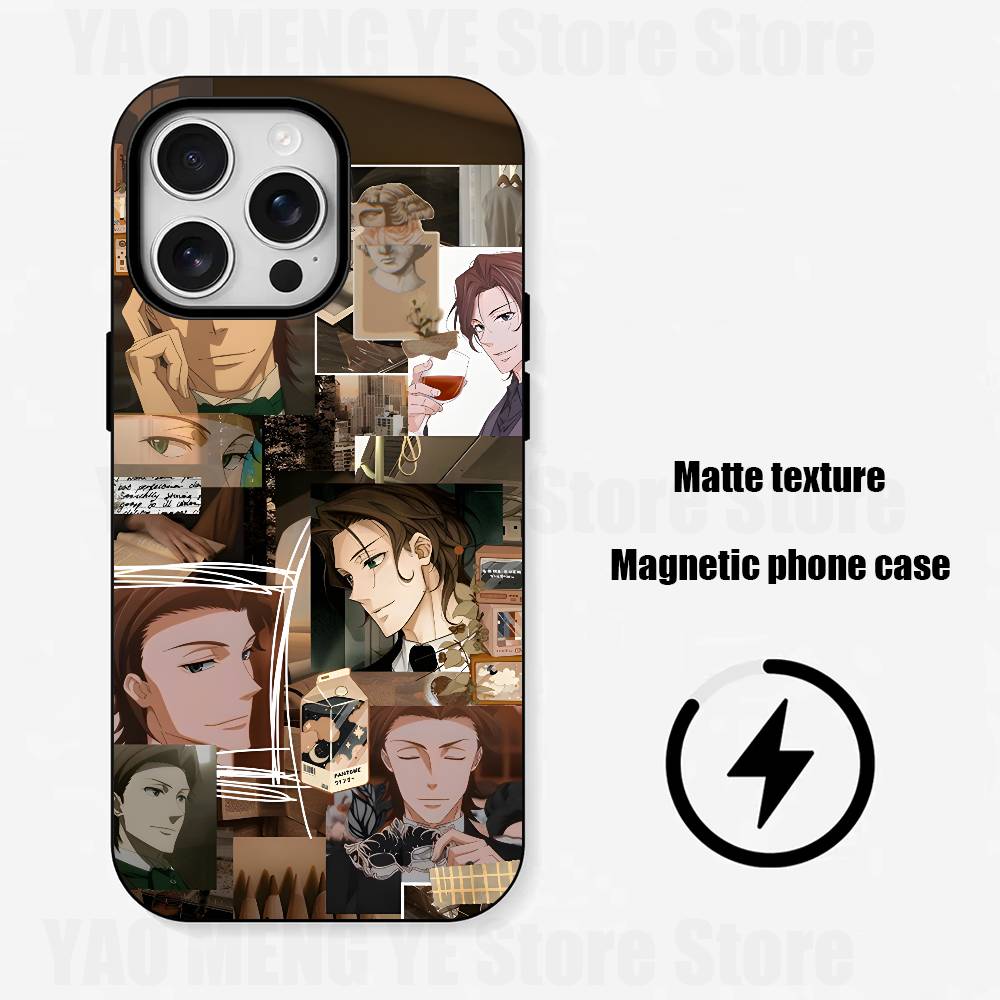 

M-Moriarty the P-Patriot Silicone Soft Case For iPhone 17,16,15,14,13,12,11 Pro Max For Magnetic Shell Frosted Cover iPhone12